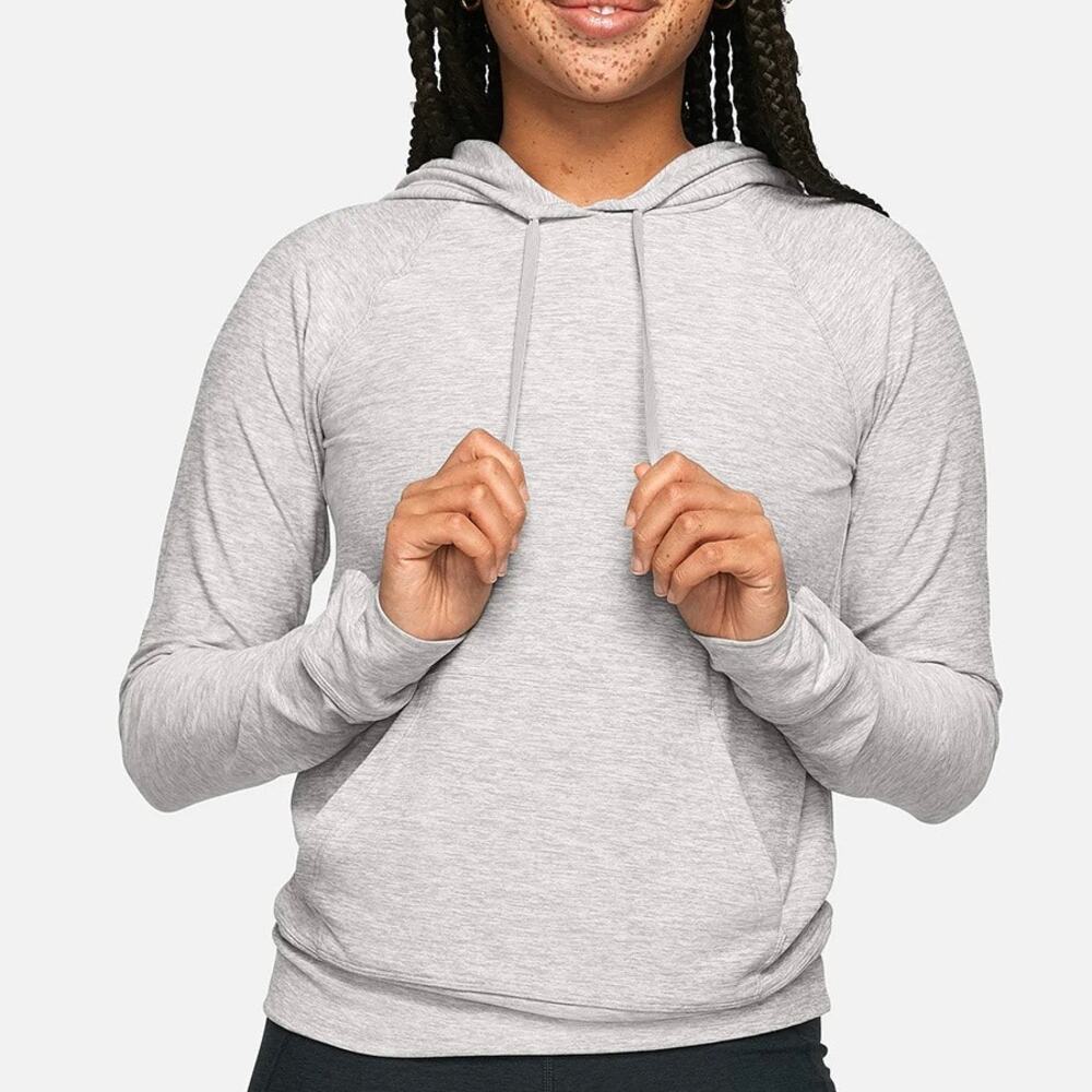OUTDOOR VOICES CloudKnit Long Sleeve Hoodie Gray Medium M